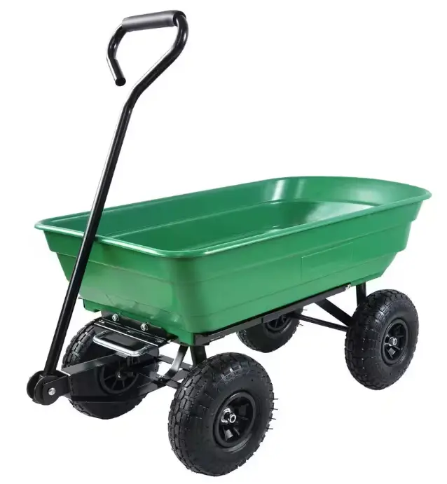 Tidoin-QD-YDW2-500-Green-Metal-Portable-Garden-Cart-PRODUCT