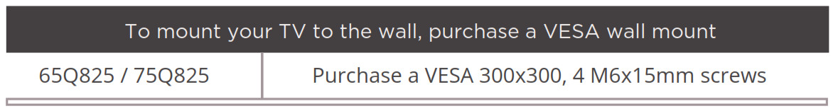 To mount on a wall