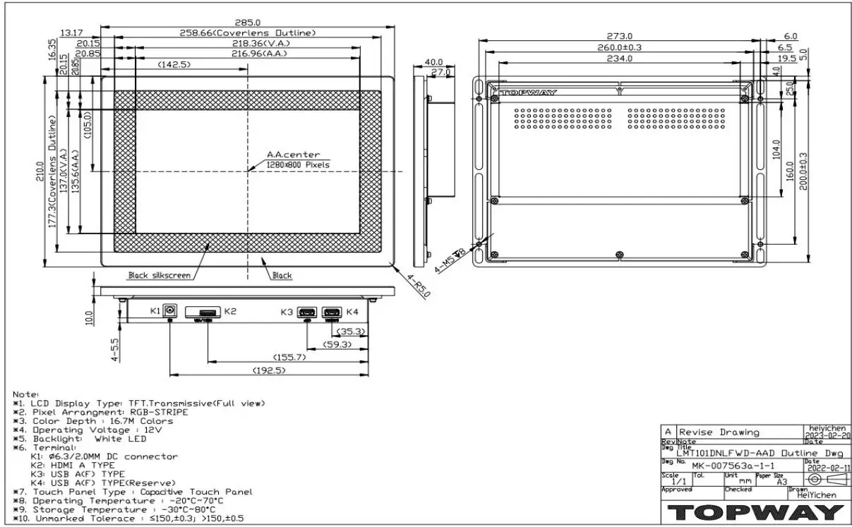 Topway-Display-LMT101DNLFWD-AAD-10-1-Inch-Color-TFT-LCD-Module-fig-6