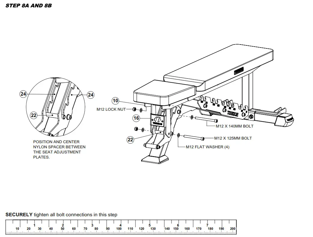 Torque XG FIB 101 X Gym Flat Incline Bench  - fig 12