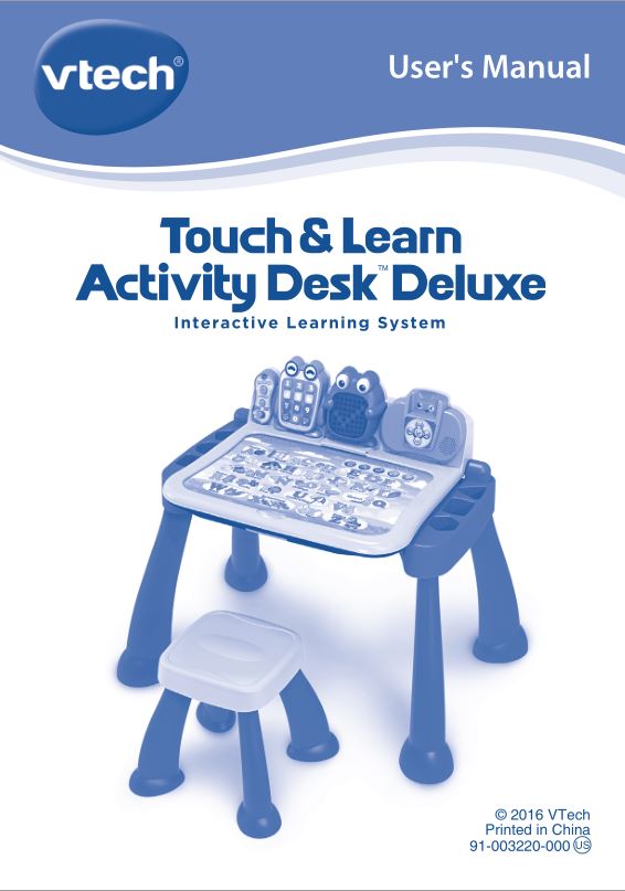 Touch & Learn Activity Desk Deluxe User Manual
