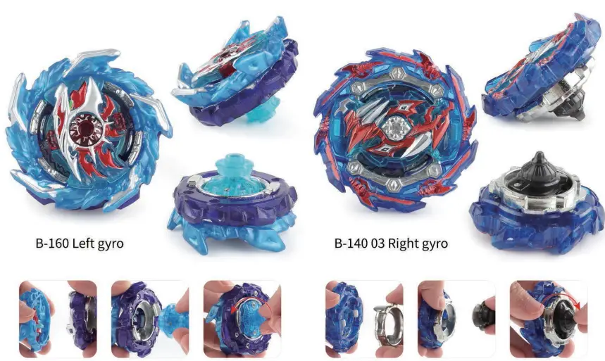 TuKIIE B09DPWG1LQ 8 Battling Tops Burst Gyro Toy Set - fig4