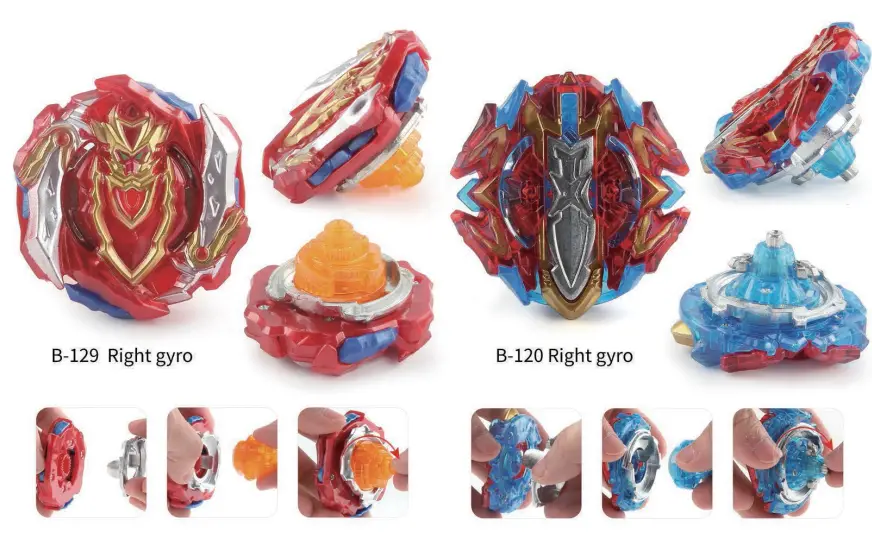 TuKIIE B09DPWG1LQ 8 Battling Tops Burst Gyro Toy Set - fig5