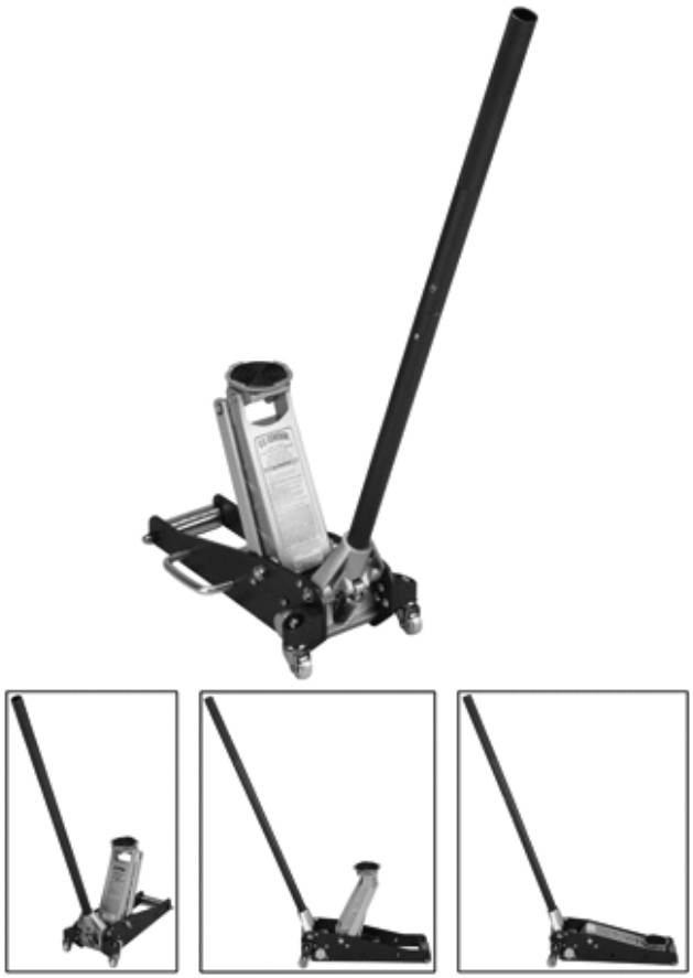 U S GENERAL 91039 3000 LBS Capacity Lightweight Aluminum Racing Jack