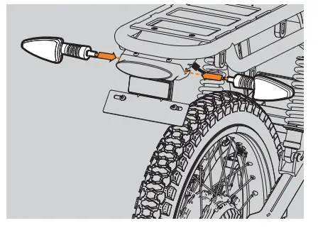 UBCO 2X2 Adventure Bike - indicators