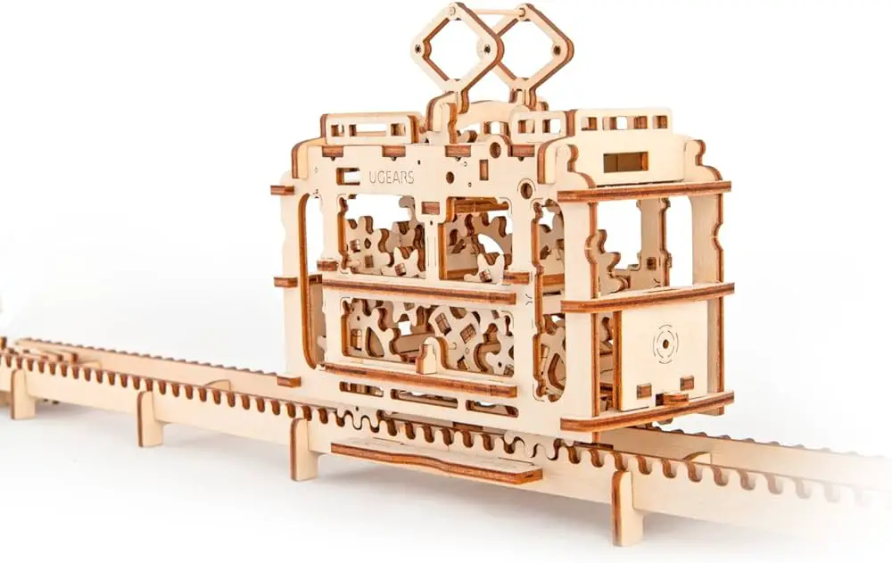 UGEARS-3D-Rails-Wooden-Train-Puzzle-Mechanical-Craft-Set-product