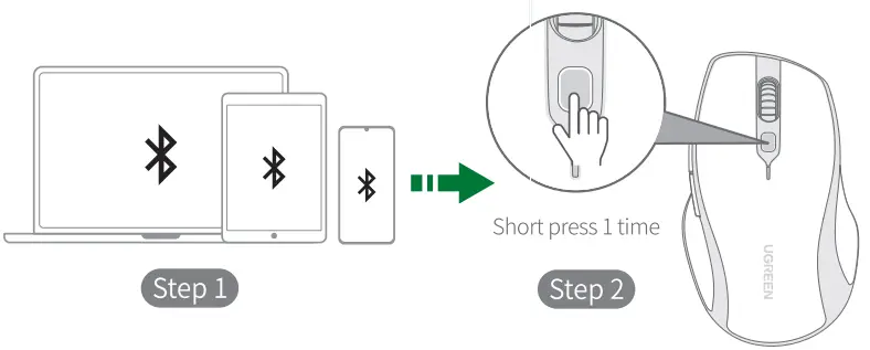 UGREEN MU101 Ergonomic Wireless Mouse - Figure 5