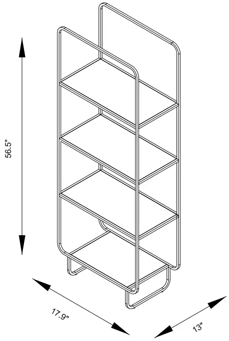 URBAN OUTFITTERS 82166059 Alana Narrow Shelf