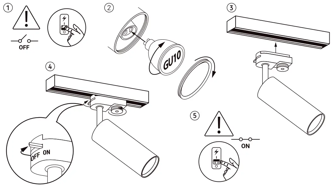 Ultralux RP2D Track Lighting Fixture -