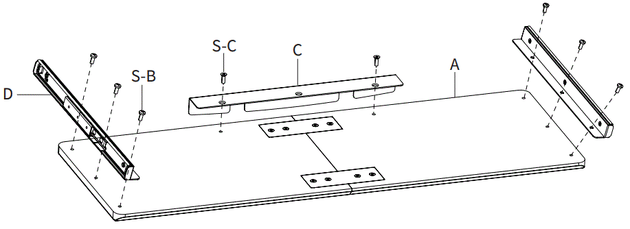 V I V O-MOUNT-KB05P-Clamp-on-Keyboard-Tray-with-RGB-Pad-fig-10