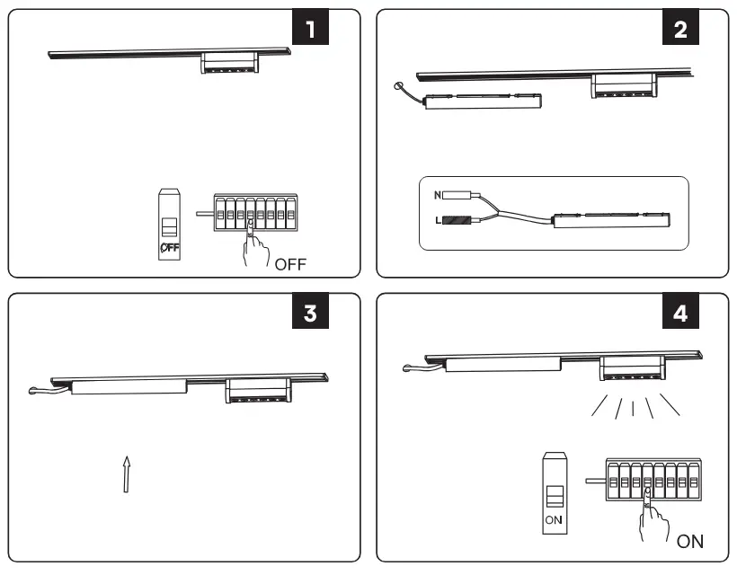 V TAC 10272 100W LED Drivers- INSTALLATION INSTRUCTIONS