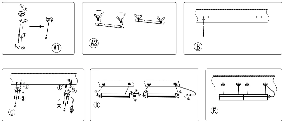 V TAC VT 4140 LED Linear Light - Hanging