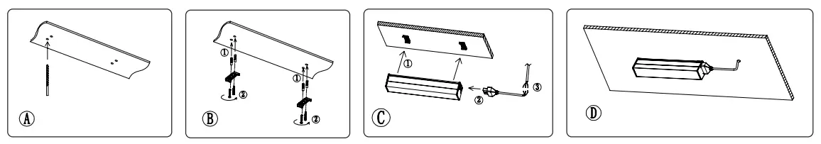 V TAC VT 4140 LED Linear Light - Surface