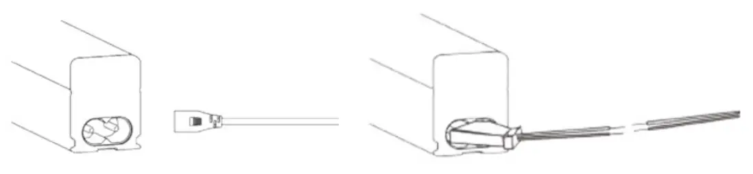 V TAC VT 4140 LED Linear Light - Wiring Diagram
