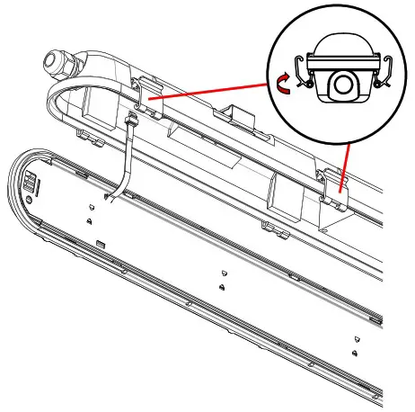 V TAC VT 60018 LED Ceiling Tube - SINGLE UNIT INSTALLATION INSTRUCTIONS 4