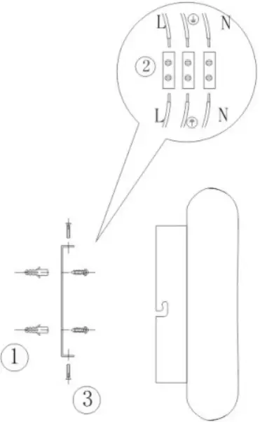 V TAC VT 7309 LED Designer Surface Pendant - DIAGRAM