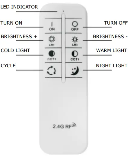 V TAC VT 7309 LED Designer Surface Pendant - REMOTE CONTROL
