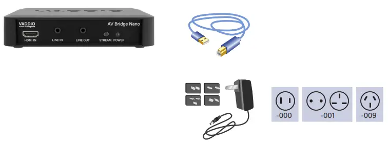VADDIO 999-82600-000 AV Bridge Nano Audio Video Encoder - Fig1
