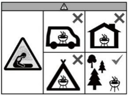 VEVOR 12 Outdoor Pizza Oven - WARNING