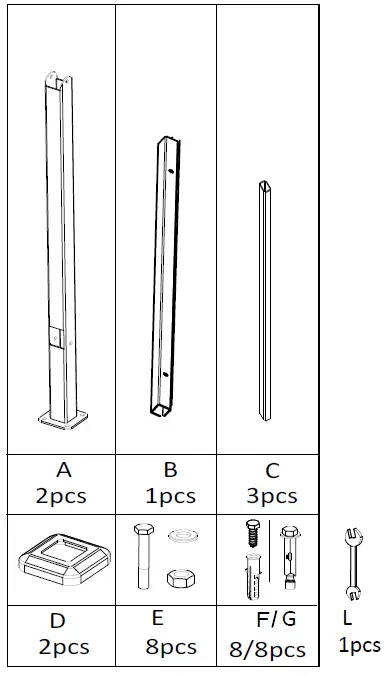 VEVOR-B08ZXDQL3Y-3-Step-Railings-Staircase-Handrail-fig-1
