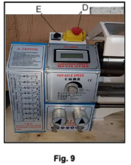 VEVOR M X-210D Mini Metal Lathe - Fig 222