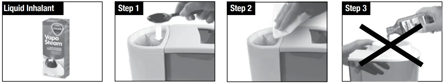 VICKS V750 Series WarmMist Humidifier - Setting Up 5