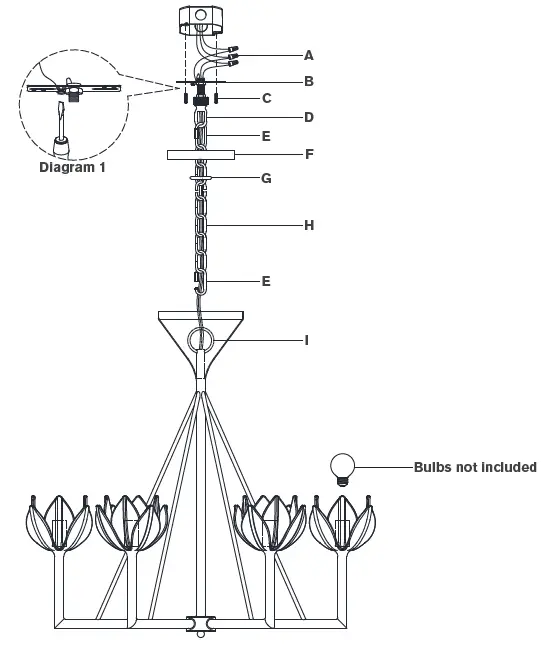 VISUAL-COMFORT-JN-5007-Alberto-Small-Low-Ceiling-Chandelier-fig-1
