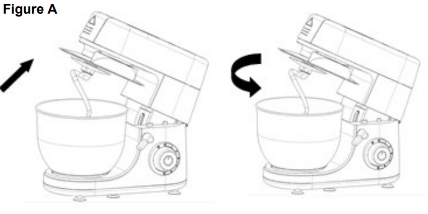 VITINNI SM30115 1500W 6L Planetary Action Stand Mixer - Figure A