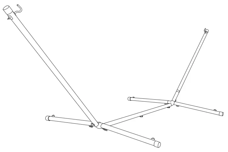VIVERE 13BEAM-CHA 370cm Steel Beam Hammock Stand