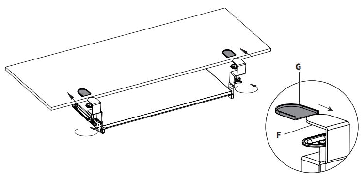 VIVO-MOUNT-KB05GP-W-Clamp-On-Height-Adjustable-Keyboard-Tray-with-RGB-Pad-fig-11