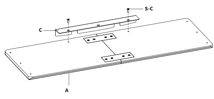 VIVO-MOUNT-KB05GP-W-Clamp-On-Height-Adjustable-Keyboard-Tray-with-RGB-Pad-fig-7
