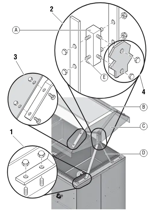 VOLLRATH 38707 Series Affordable Portable Hot Food Station - STANDARD CAFETERIA BREATH GUARD