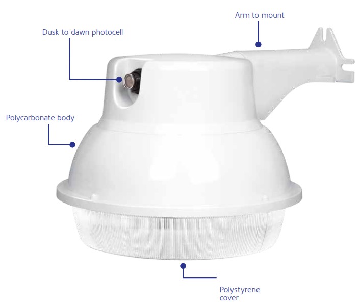 VOLTeCK 46731 20 W LED Suburban Light with Light Sensor - overview 1