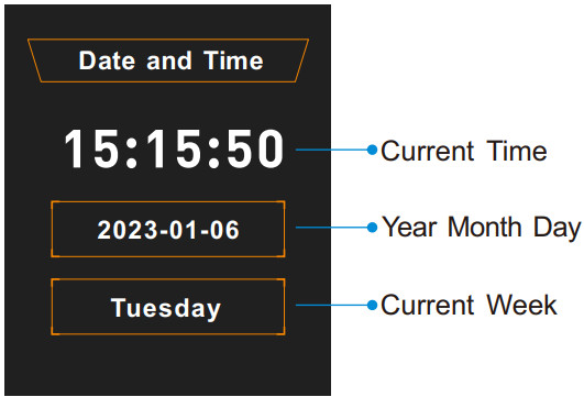 VSYSTO F4 5 Pro WiFi Motorcycle Dash Cam - Date and Time