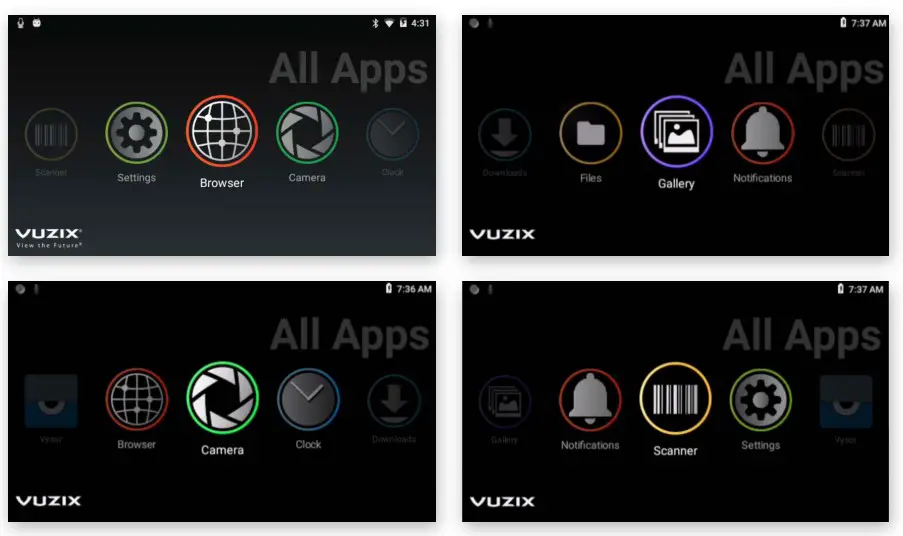 VUZIX M400 Smart Glasses System - Gallery and QR