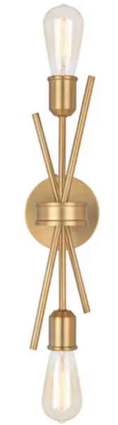 Vaxcel-Lighting-W0420-Estelle-2-Light-Natural-Brass-Mid-Century-Wall-Sconce-PRODUCT