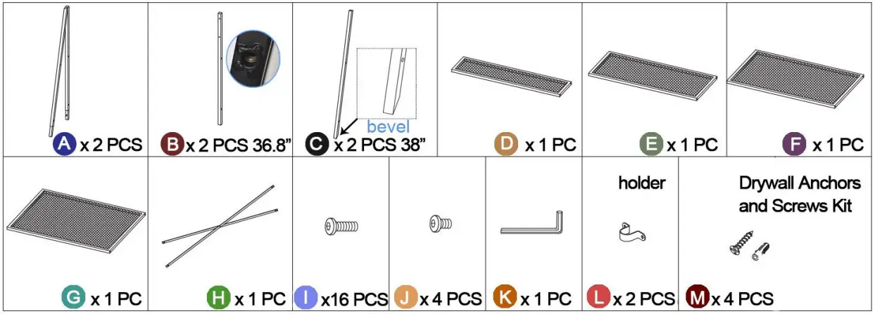 Veakoo Plant Stand Indoor Outdoor - Parts 1