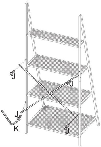 Veakoo Plant Stand Indoor Outdoor - The Back