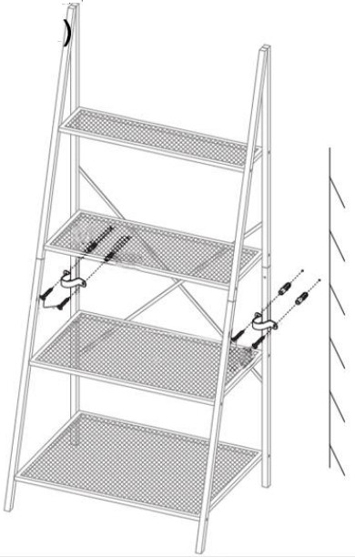Veakoo Plant Stand Indoor Outdoor - retainer with screw