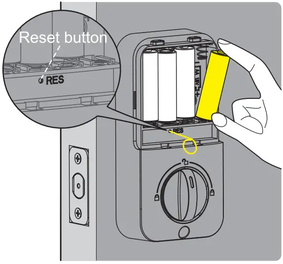 Veise VS01 Keyless Entry Door Lock - Reset