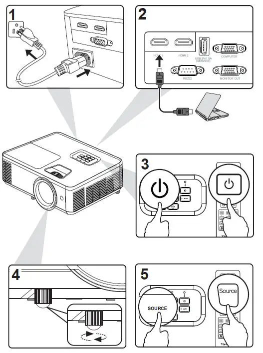 ViewSonic-PS502W-Series-DLP-Projector-FIG-2
