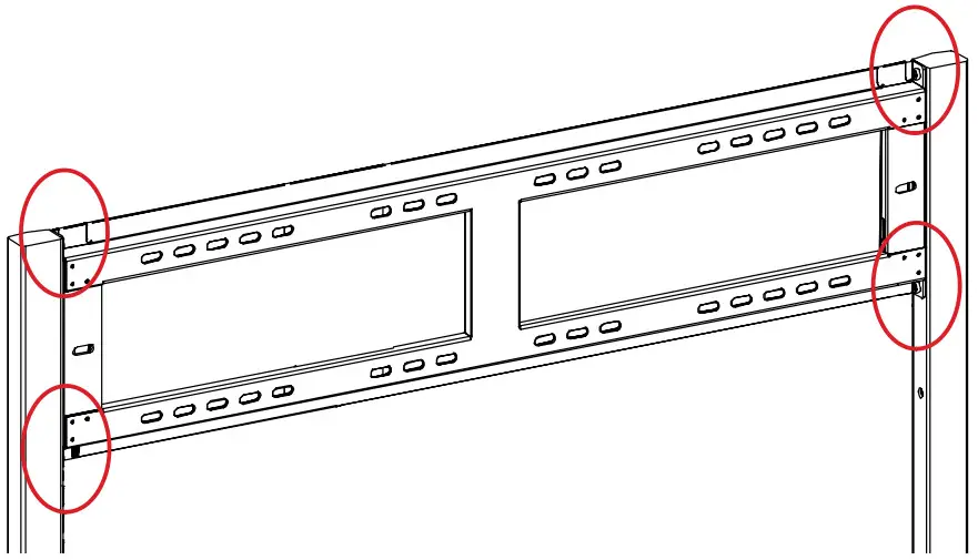 ViewSonic VB STND 009 Slim Trolley Cart - Wall Plate 3