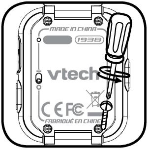 Vtech DX2 Smart Watch - Loosen the four screws on the back