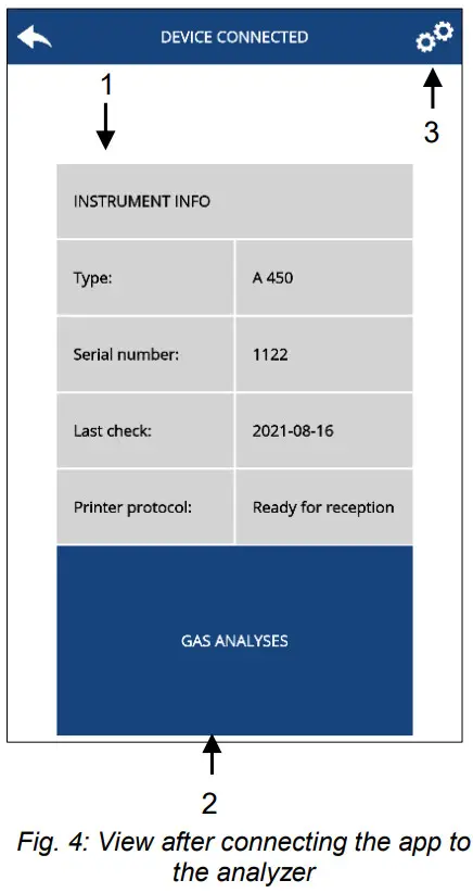 W HLER A 450 Flue Gas Analysis App - the analyzer
