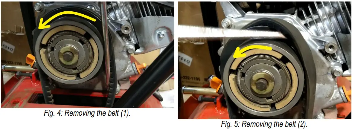WEN 56035 Plate Compactor - vibrating assembly pulley