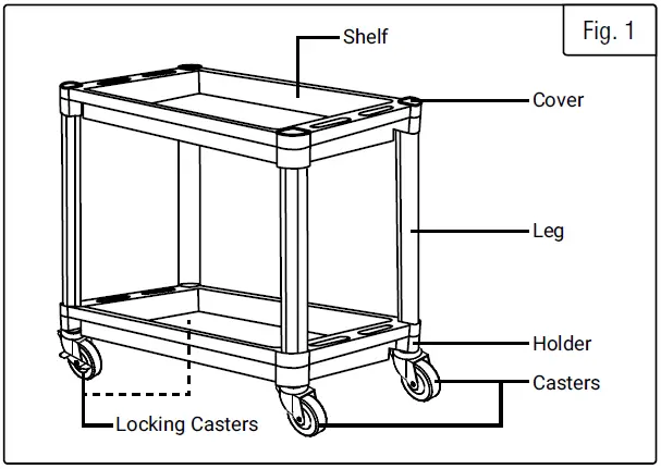 WEN-73162-2-Shelf-Polypropylene-Service-Cart-02