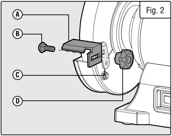 WEN BG4266 6 Inch Single Speed Bench Grinder - TOOL RESTS