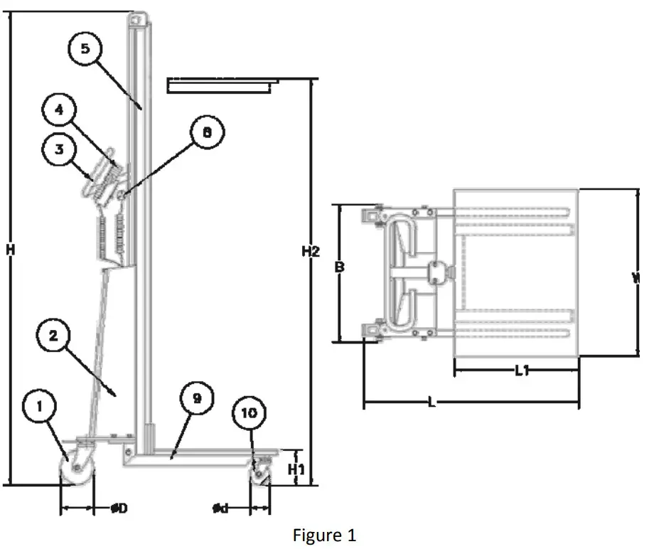 WESCO 272468 Electric Office Lift - Figure 1