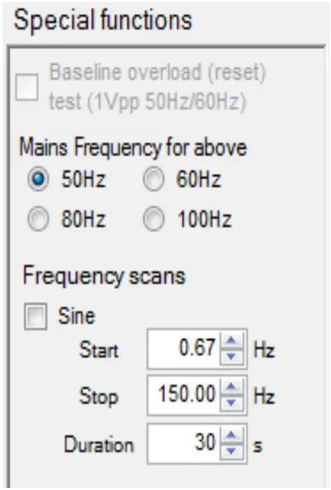 WHALETEQ SEEG 100 Single Channel EEG Test System - Special functions