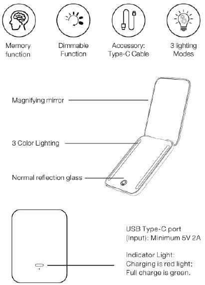 WOBSION-MR-L2307C-LED-Lighted-Compact-Mirror-fig-5